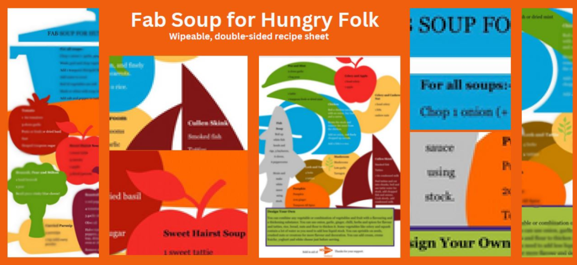 Create some ‘souper’ meals and support the Shetland Group by purchasing one of our recipe sheets.