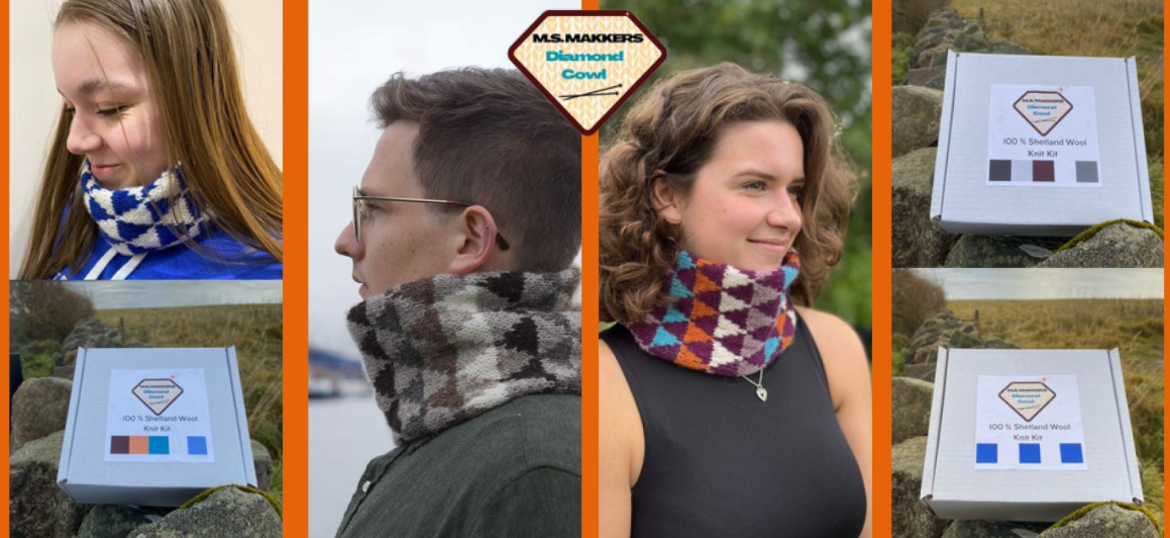 Support the Shetland Group by purchasing one of our knitted cowls!